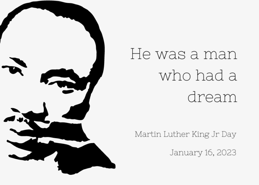 Black White Martin Luther King Jr Facebook Post